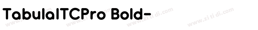TabulaITCPro Bold字体转换